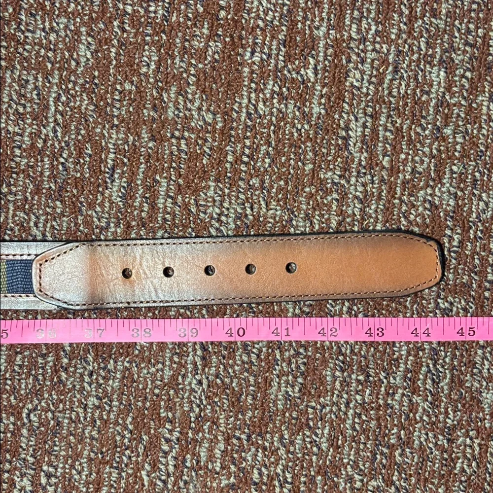 Columbia wide leather belt with Guatemalan fabric inlay bohemian belt LG 38-40
